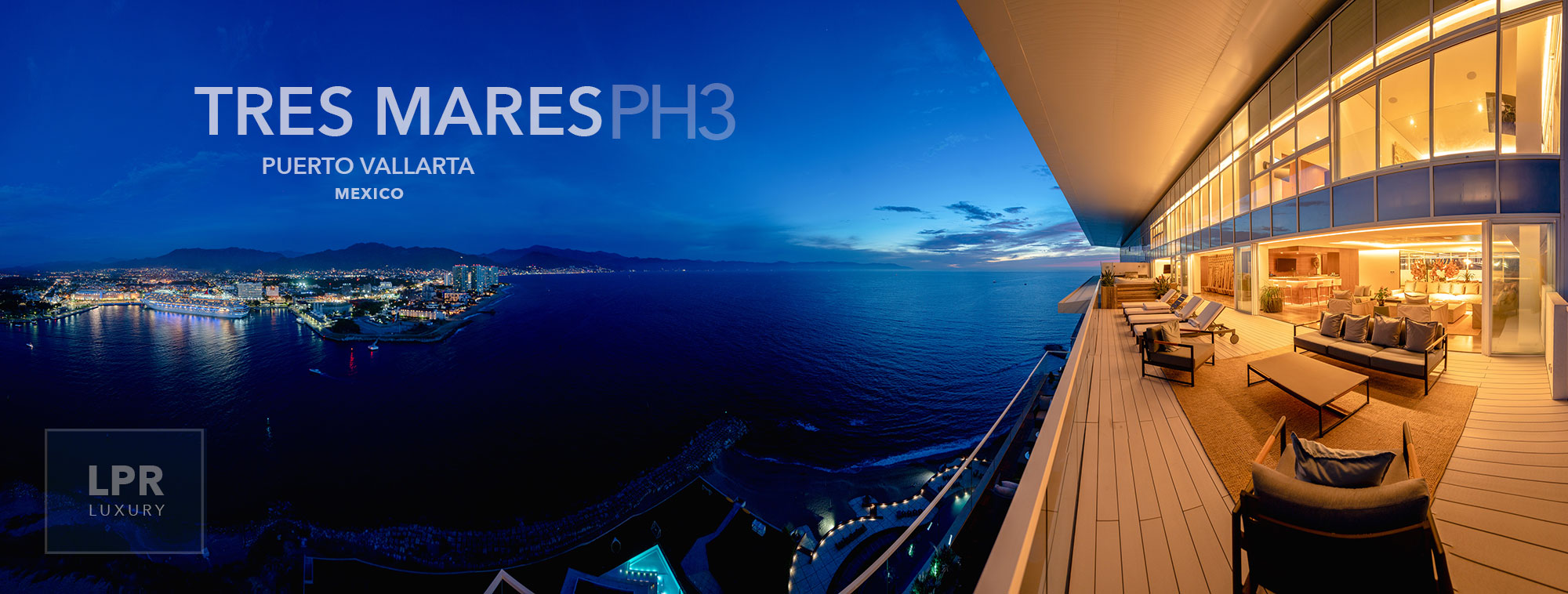 The Queen Penthouse at Tres Mares - Ultra Luxury Real estate in Marina Vallarta, Puerto Vallarta, Jalisco, Mexico