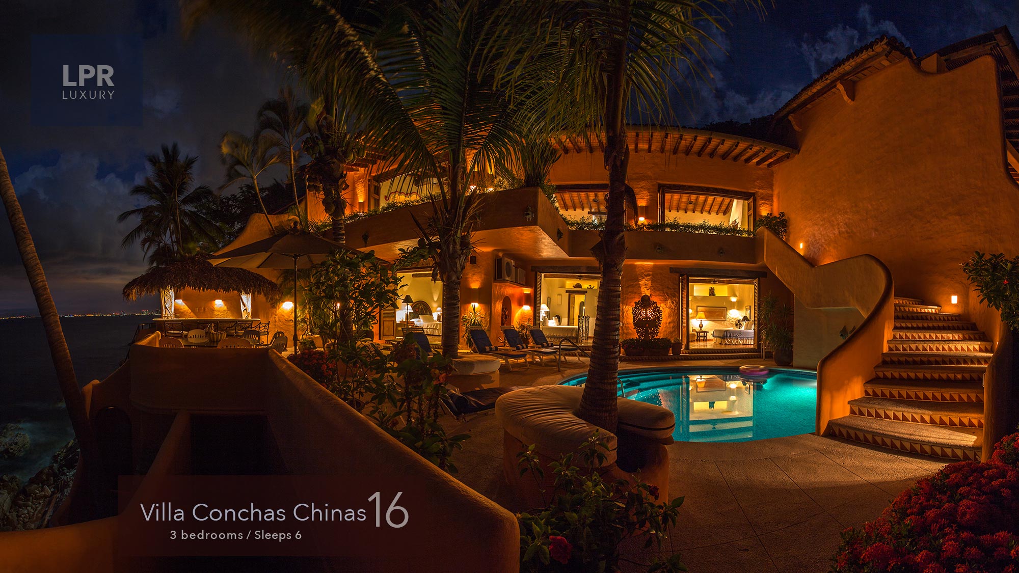 Villa Conchas Chinas 16 - Luxury Puerto Vallarta beachfront vacation rental villa