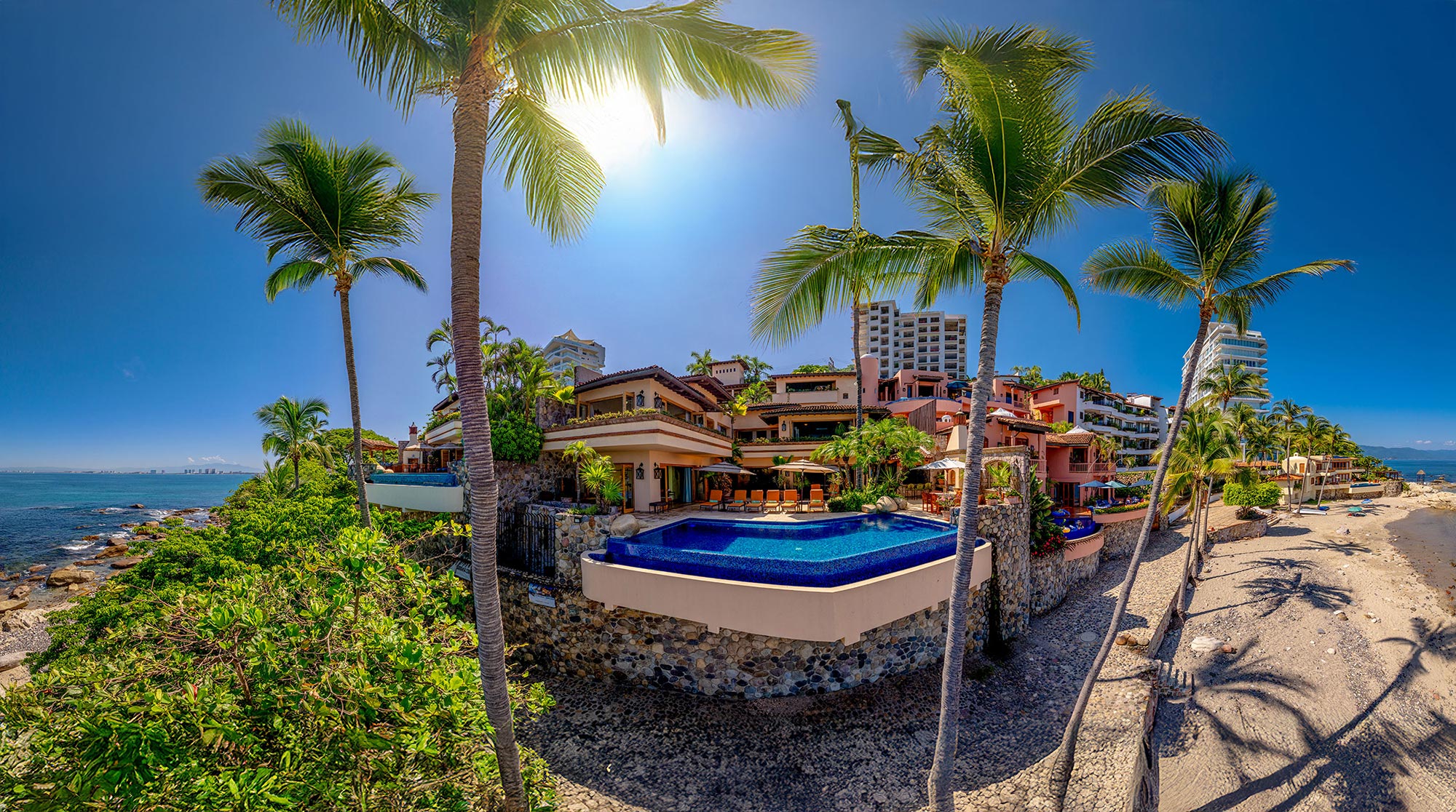 Villa Amapas 2 - Playa Amapas, Lower Conchas Chinas, Puerto Vallarta, Jalisco, Mexico luxury real estate & vacation rental home.