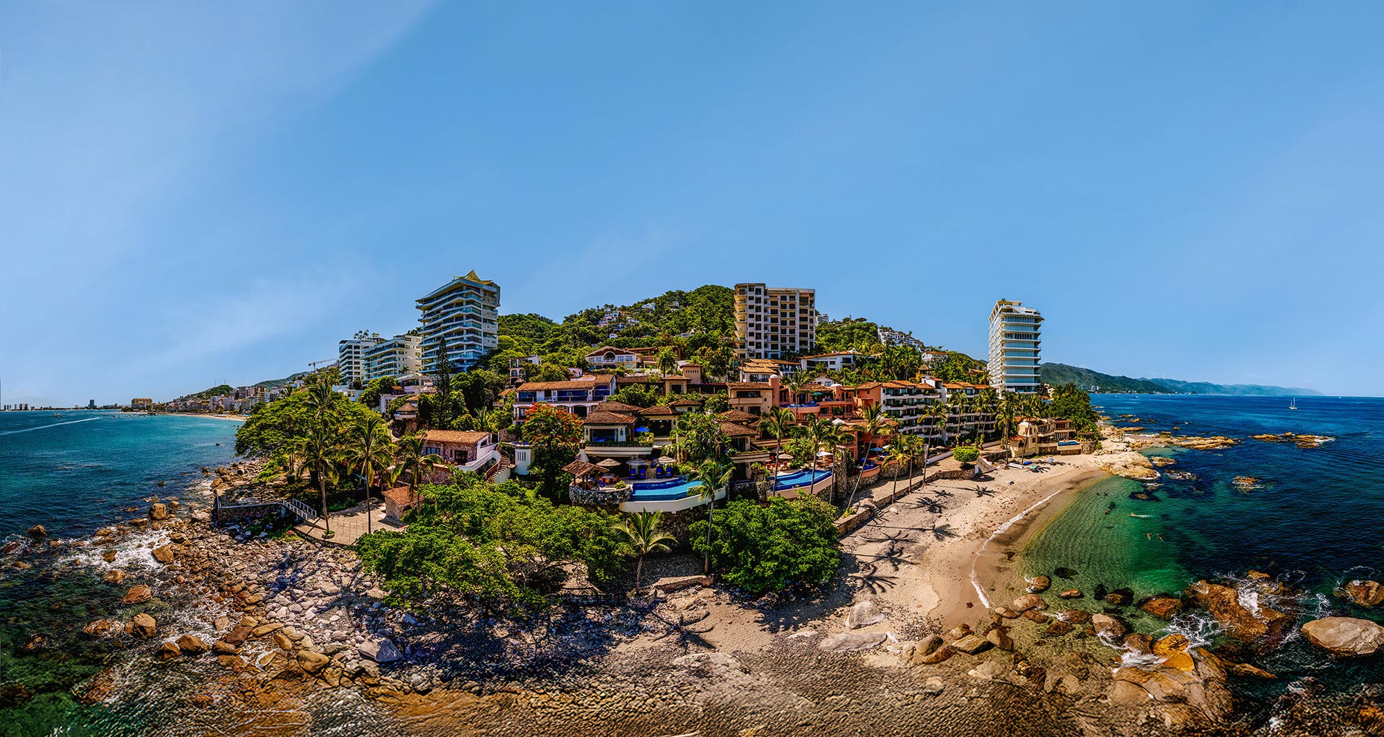 Villa Amapas 2 - Playa Amapas, Lower Conchas Chinas, Puerto Vallarta, Jalisco, Mexico luxury real estate & vacation rental home.